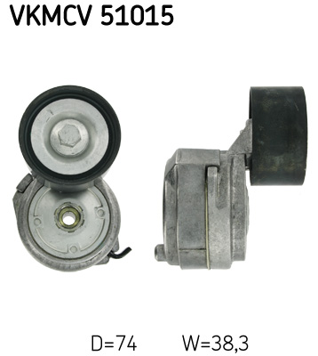 Belt Tensioner, V-ribbed belt - VKMCV 51015 SKF
